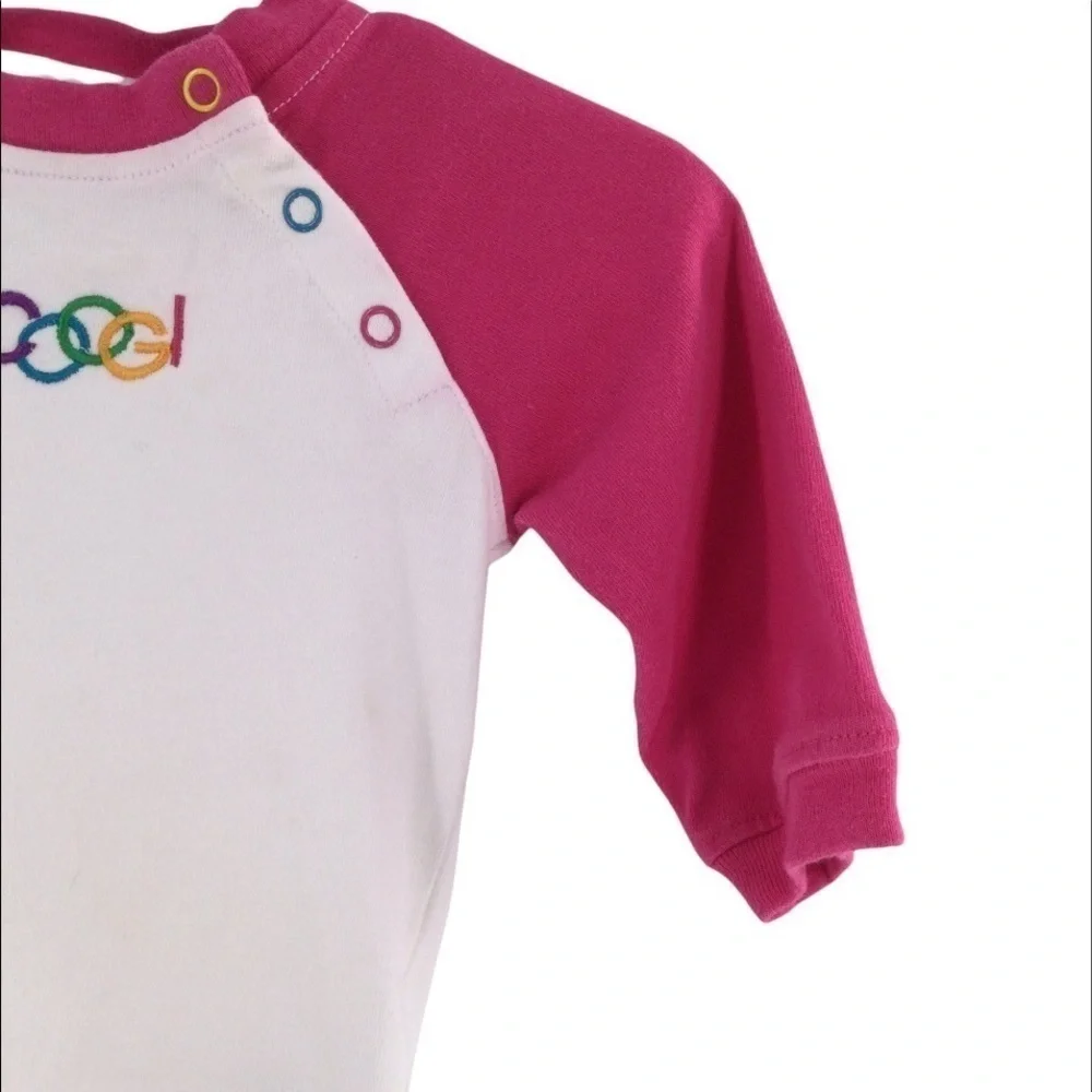COOGI Baby Girl Pink & White Onesies‎